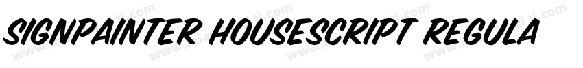SignPainter HouseScript Regular字体转换